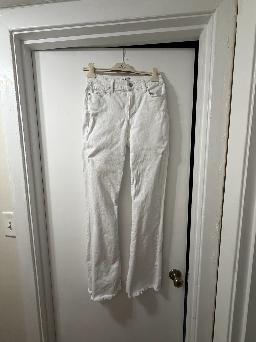 PAIGE White Straight-Leg Women's Jeans